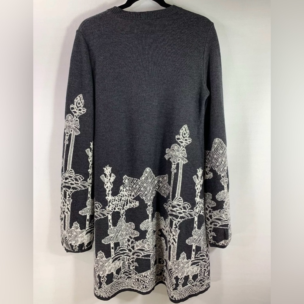 Chloé Merino Wool Dreamscape Jacquard Dress in Gray - Size XS